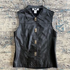 Leather vest